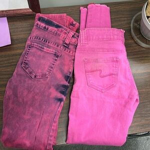Two pair pink pants size 0 & 0/1
